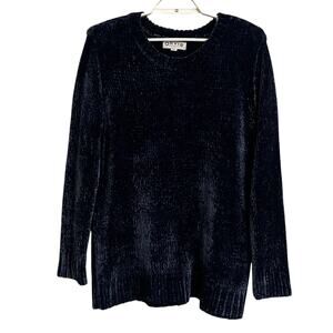 Orvis Chenille Crew Neck Long Sleeve Pull Over Sweater